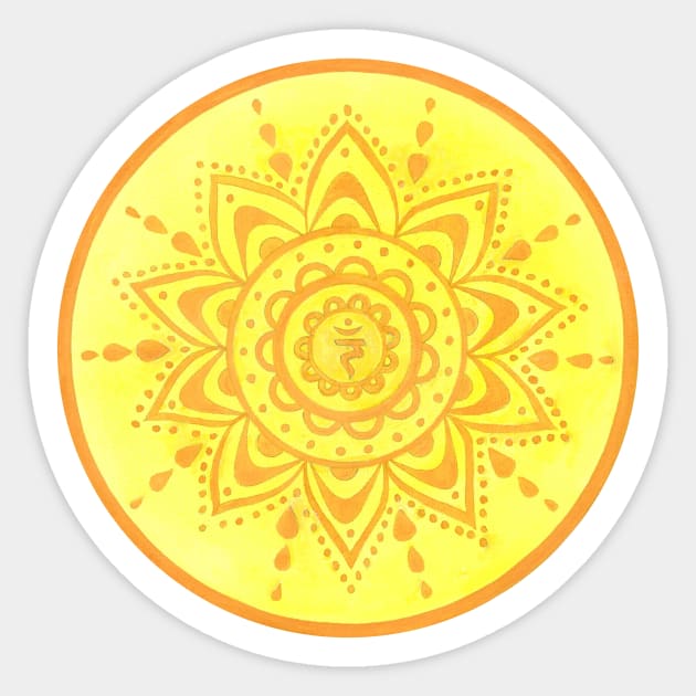 Mandala navel chakra Sticker by Kunst und Kreatives